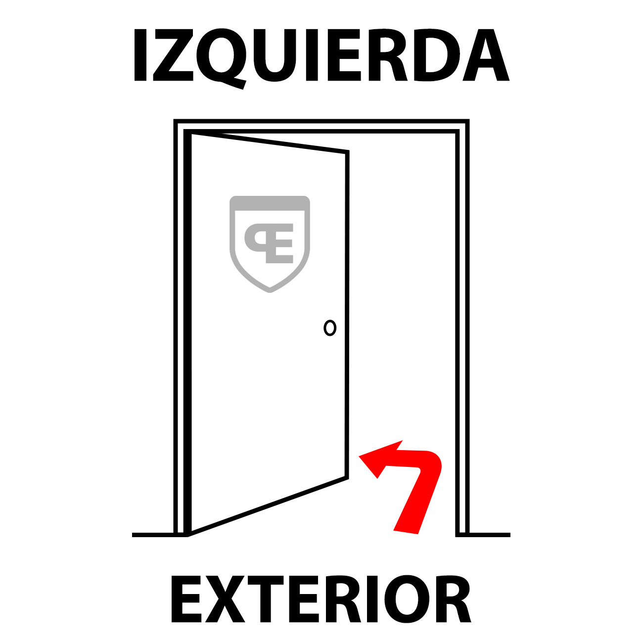 Puerta abre a la izquierda