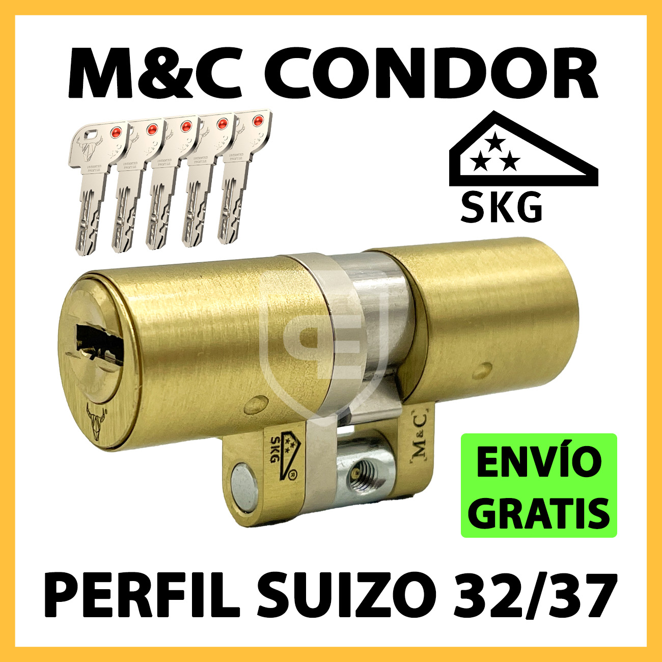 M&C Condor Perfil Suizo Bombín redondo 32/37